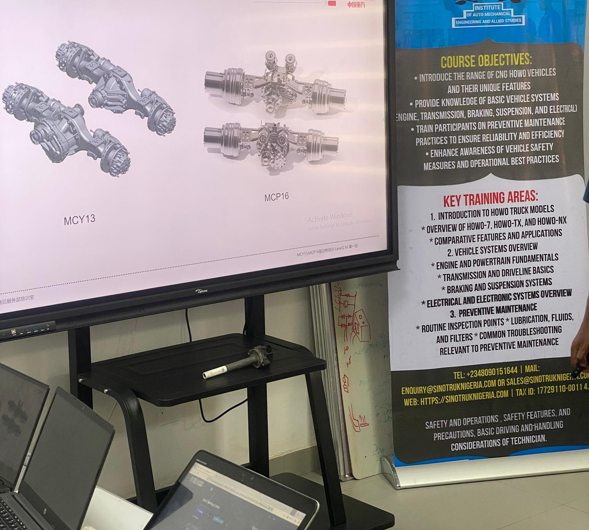 Automotive Students Utilizing Specialized Diagnostic Scanners